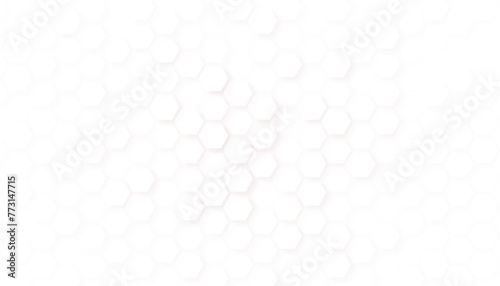 Modern Stylish Hexagonal Background Wallpaper. Abstract tech white hexagon vector.