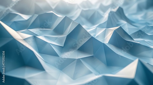 Blue background with diamond wireframe mesh in low polygons