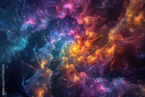 Fractal Fusion Fireworks Fantasy photo