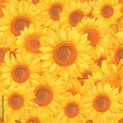 Radiant Sunflower A Symbol of Summers Cheerful Nature