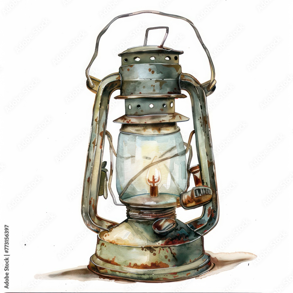 Watercolor illustration of a lantern symbolizing the light nurses bring into lives