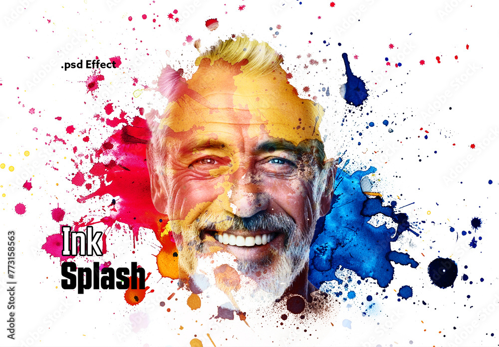 Ink Splash Effect Stock Template Adobe Stock