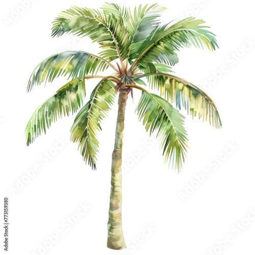 A single lush palm tree clipart