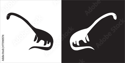 Illustration vector graphics of dinosaur icon
