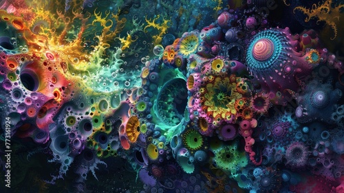 A vibrant ecosystem of interconnected organisms and elements