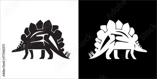 Illustration vector graphics of dinosaur icon