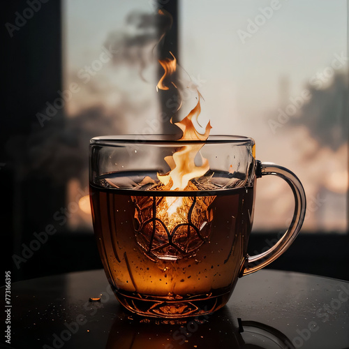 fire in the cup