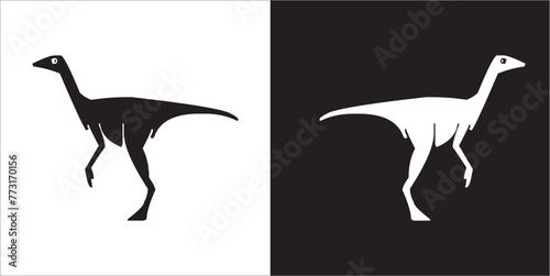 Illustration vector graphics of dinosaur icon