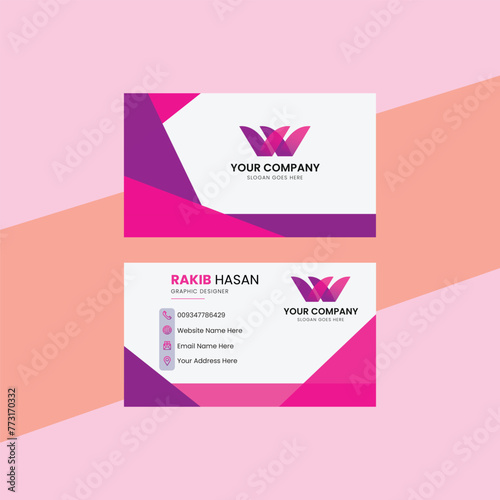Professional business card template design
