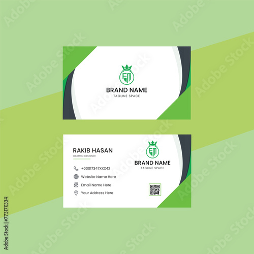 Professional business card template design