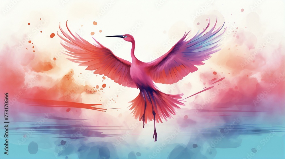 Obraz premium realistic watercolor background