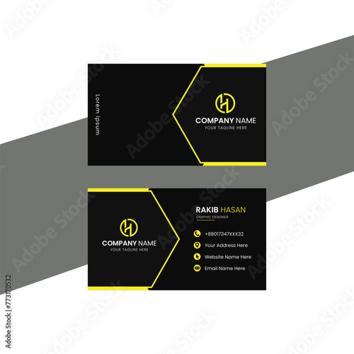 Professional business card template design