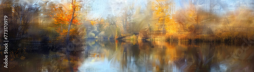 An Impressionist captures the moment, brush strokes blending light and nature into a fleeting harmony