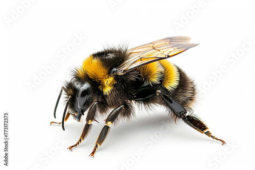bee on white background © damien