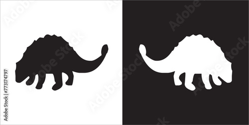 Illustration vector graphics of dinosaur icon