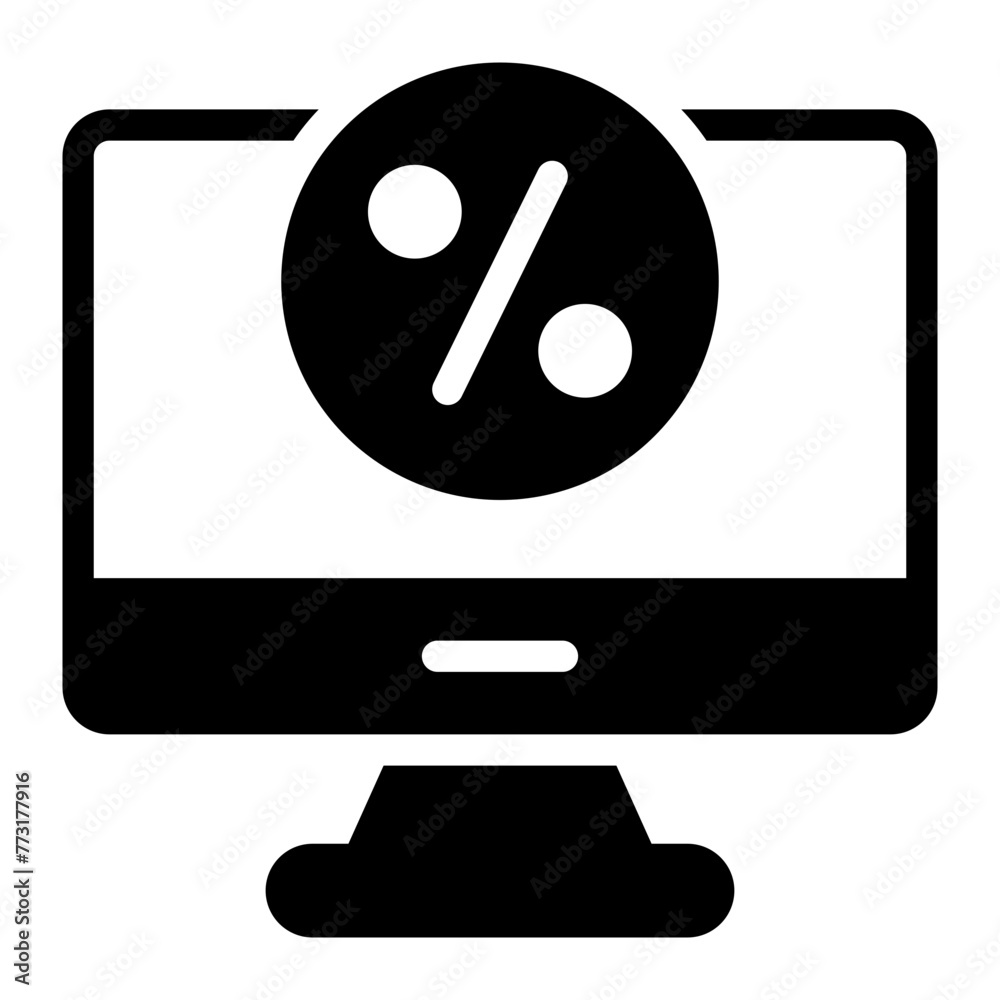 computer glyph icon