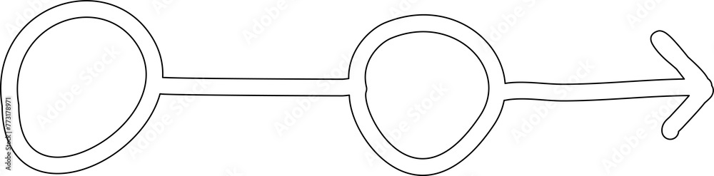 Set of arrow, hand drawn icons Set of arrow, hand drawn icons