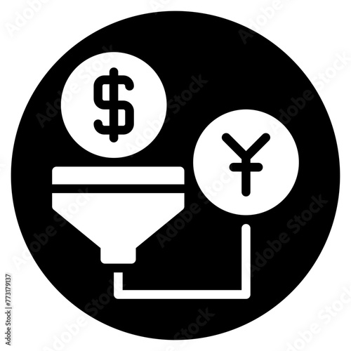 yen glyph icon
