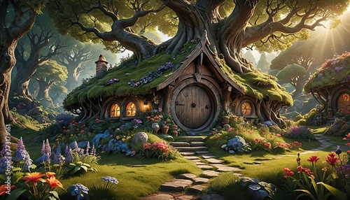 hobbit house in the forest