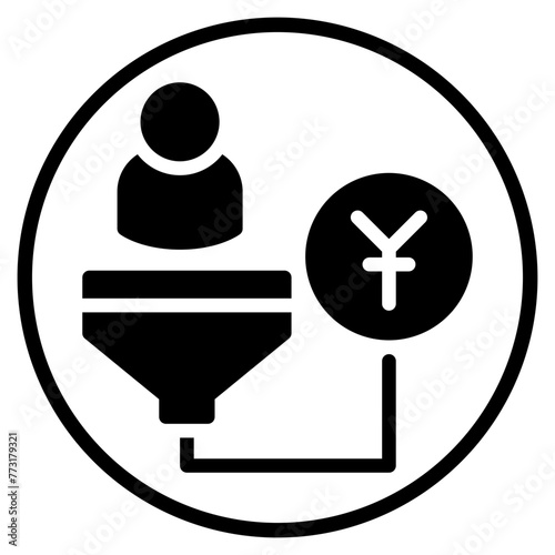 yen glyph icon