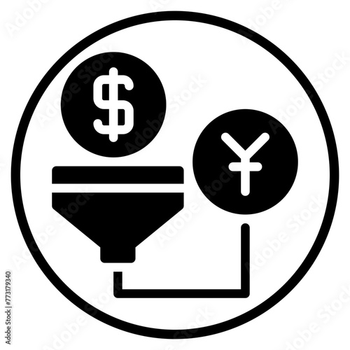 yen glyph icon