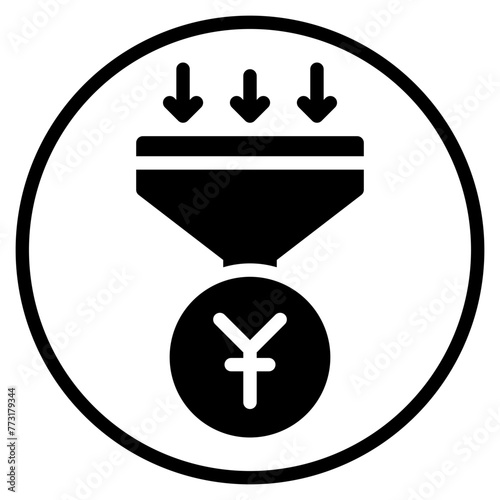 yen glyph icon