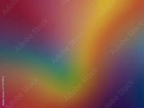 Smooth Blend Rainbow Glow Abstract Background retro gradient background with grain texture