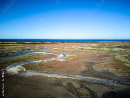 De Slufter. Texel. Netherland. Drone