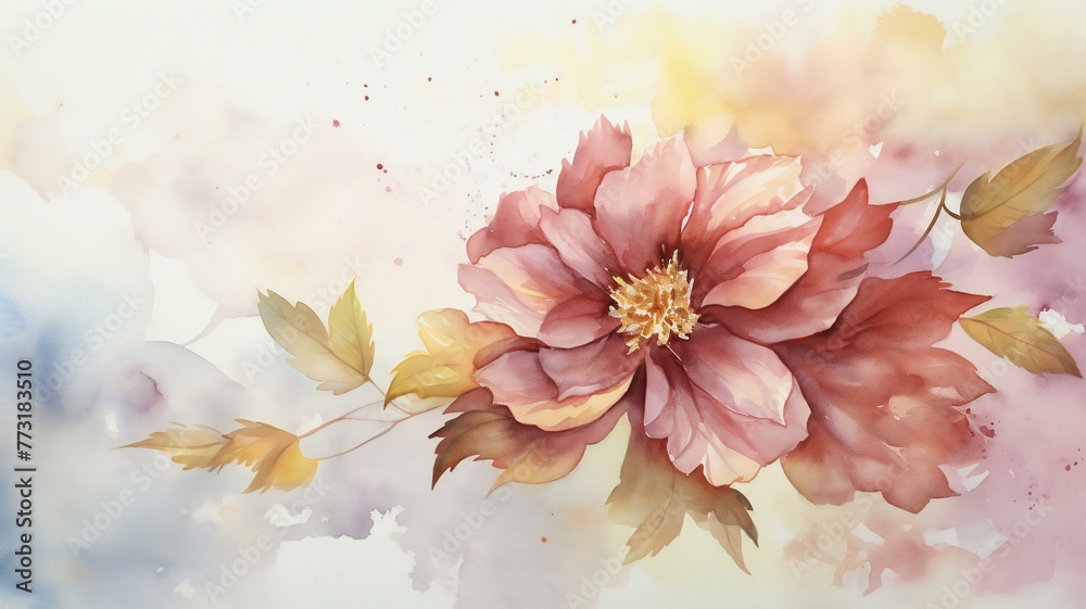 realistic watercolor background