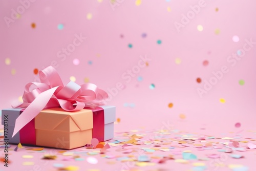 a gift box with a bow