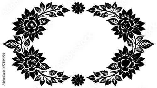 floral--border-frame-whit-and-background-vector 