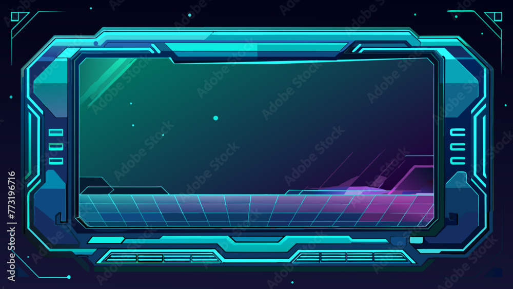 gaming template background-frames-futuristic-text-box-border-frame