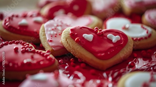 Heart-shaped Valentine's Day Cookies  © Creative Universe
