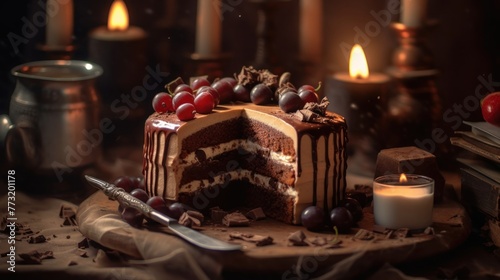 cake brown 8k photography, ultra HD