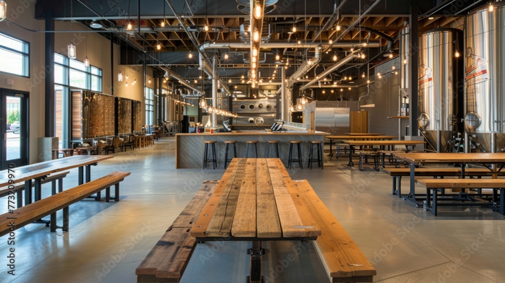 custom made wallpaper toronto digitalSpacious Room With Benches and Tables