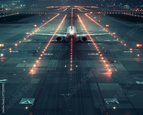 An airport's tarmac alarm system, alerting ground personnel to runway incursions and ensuring flight safety