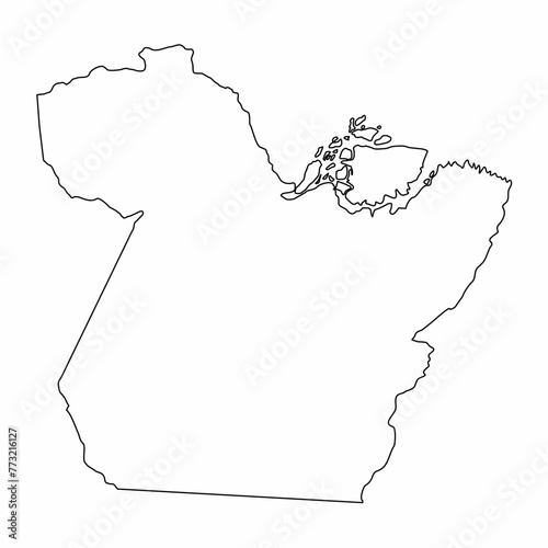 Para State outline map