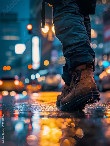 a person in boots