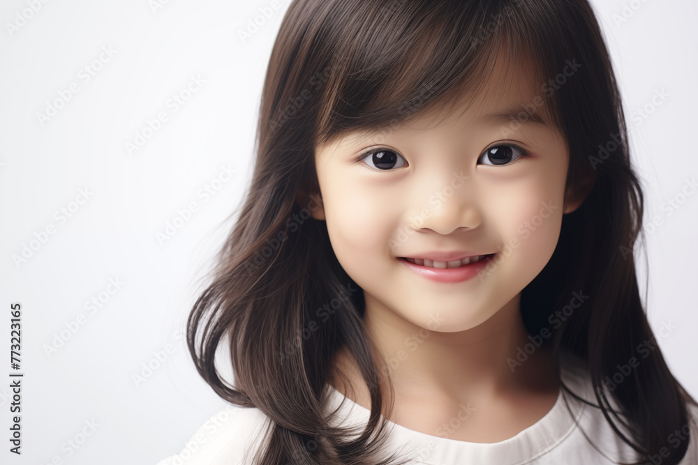 Asian child girl with white background. Nursery school. Childhood professions. School holidays. Topics related to childhood. Chinese girl. Japanese girl. Asian country. China. Asia. Japan. Asian child girl with white background. Nursery school. Childhood professions. School holidays. Topics related to childhood. Chinese girl. Japanese girl. Asian country. China. Asia. Japan.