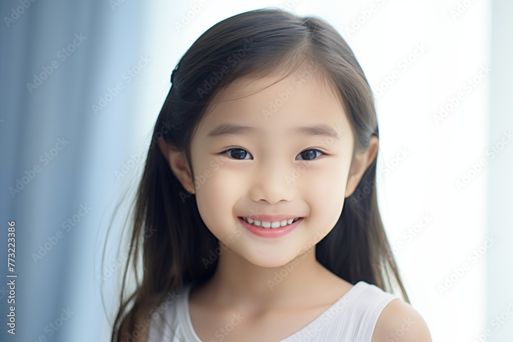 Asian child girl with white background. Nursery school. Childhood professions. School holidays. Topics related to childhood. Chinese girl. Japanese girl. Asian country. China. Asia. Japan. Asian child girl with white background. Nursery school. Childhood professions. School holidays. Topics related to childhood. Chinese girl. Japanese girl. Asian country. China. Asia. Japan.