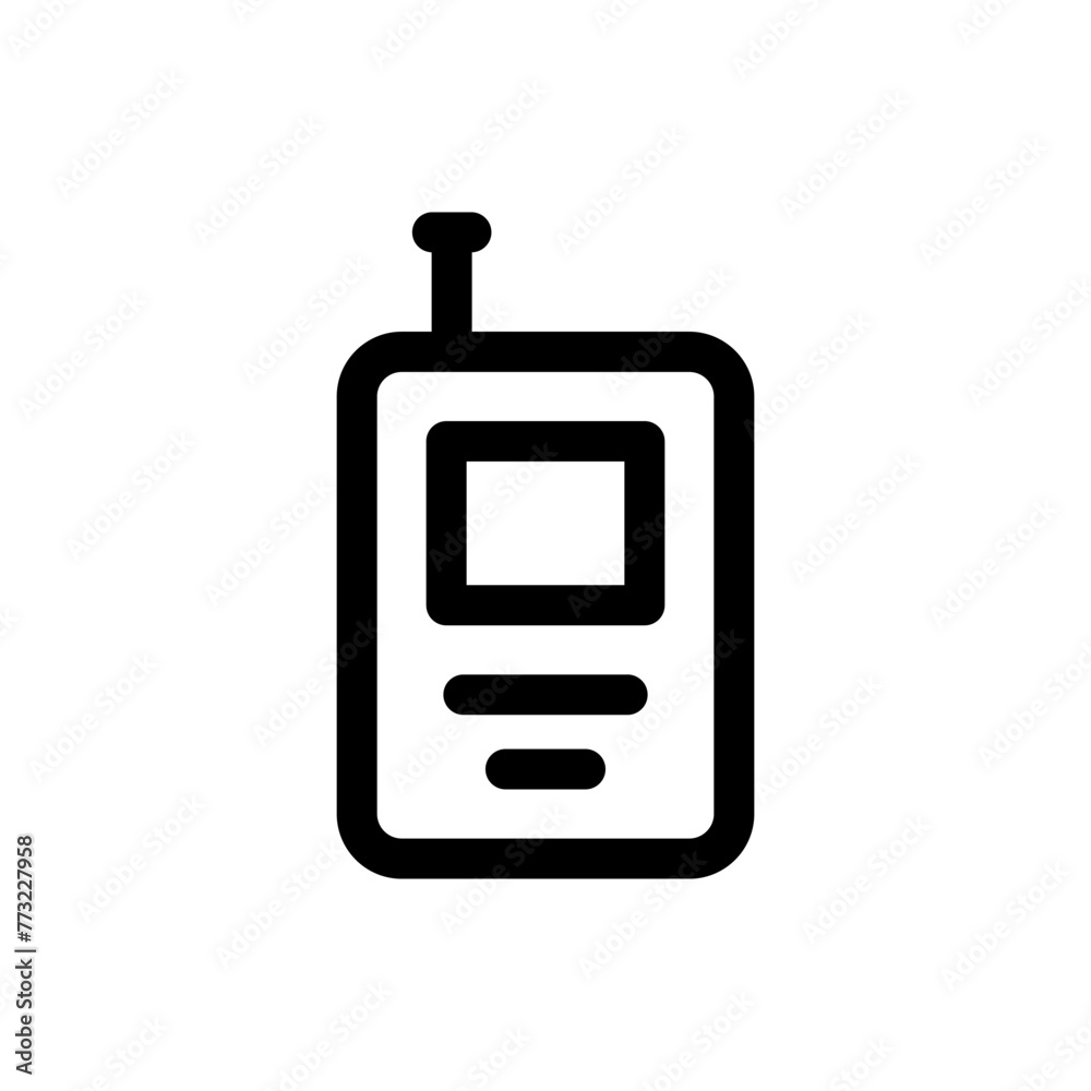 Simple Walkie Talkie line icon Simple Walkie Talkie line icon