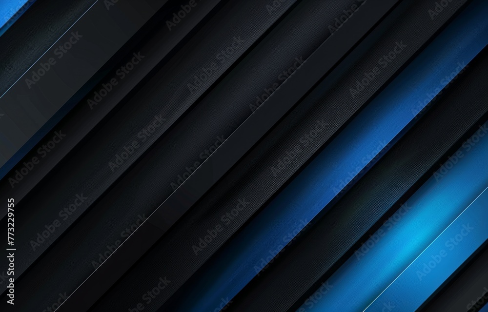 Black background with blue lines, in a diagonal composition with a gradient effect, in the style of a modern style with light and shadow effects Generative AI Black background with blue lines, in a diagonal composition with a gradient effect, in the style of a modern style with light and shadow effects Generative AI