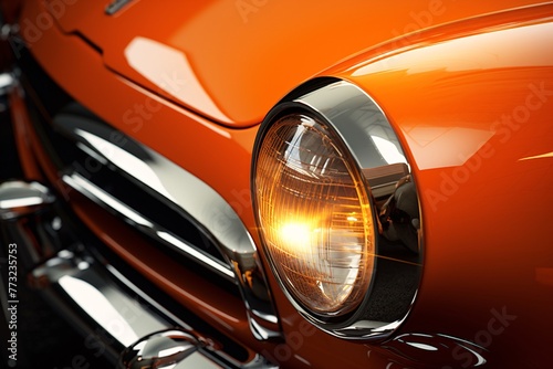 close up of a car headlight © Pavel22