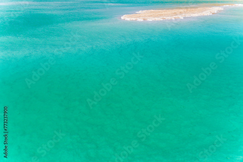 Turquoise salt lake, beautiful emerald, Siwa Oasis, Libyan Desert, Egypt © Leo Viktorov