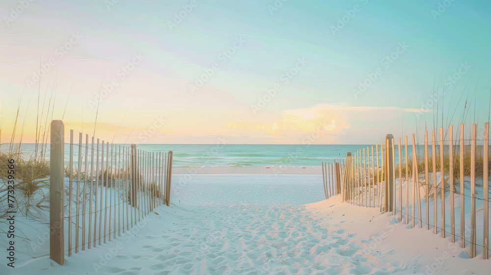 Fototapeta premium sunset over the sea