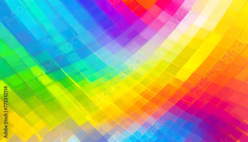 Color spectrum made up of many rectangular fields