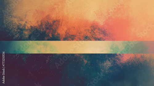 Abstract image of soft colors with tree-like shapes, desktop background, poster, Cyan, Pink, Orange