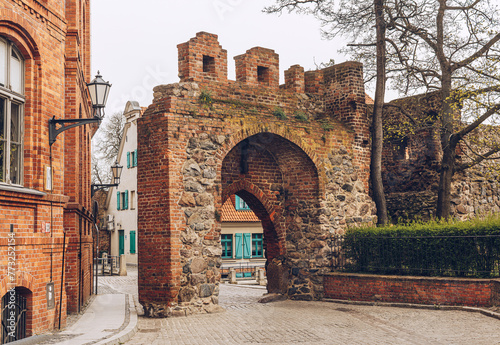 Teutonic castle ruins, part of the Medieval Town of Toruń, one of the World Heritage Sites and Historic Monuments of Poland.