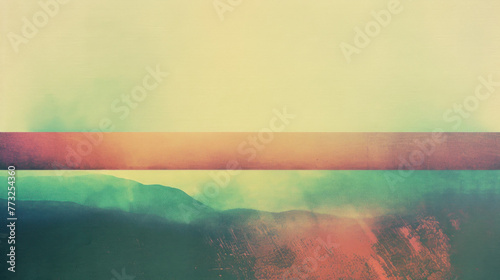 Abstract image of soft colors with tree-like shapes, desktop background, poster, Cyan, Pink, Orange