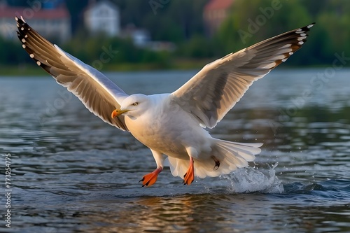 seagull flying in the sky © Zaminn Studio